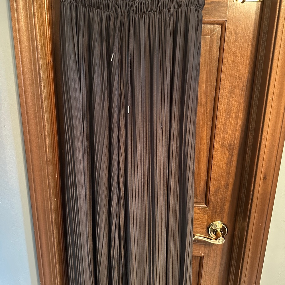 Zenana Charcoal wide leg pants